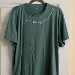 SHEIN Teal Short Sleeve Tee for Women